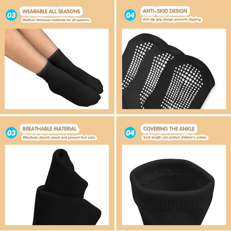 HYCLES Toddler Grip Socks, Non Slip Kid Socks Floor Skid Sock with Gripper for 1-3T Boy Girl Baby - Image 5